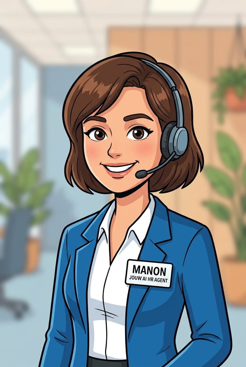 Manon, HR Agent, met headset